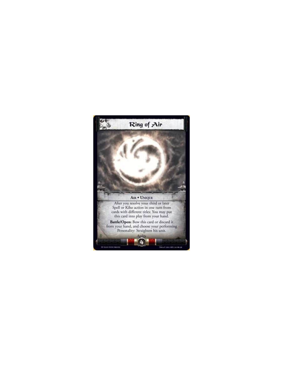 Ring of Air  - Air • UniqueAfter you resolve your third or later Spell or Kiho action in one turn from cards with different titl