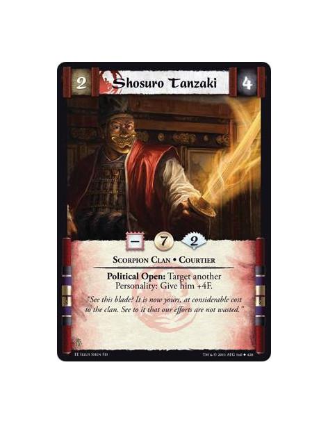 Shosuro Tanzaki  - Scorpion Clan • CourtierPolitical Open: Target another Personality: Give him +4F.