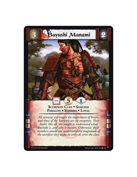 Bayushi Manami  - Scorpion Clan • Samurai • Paragon • Yojimbo • Loyal