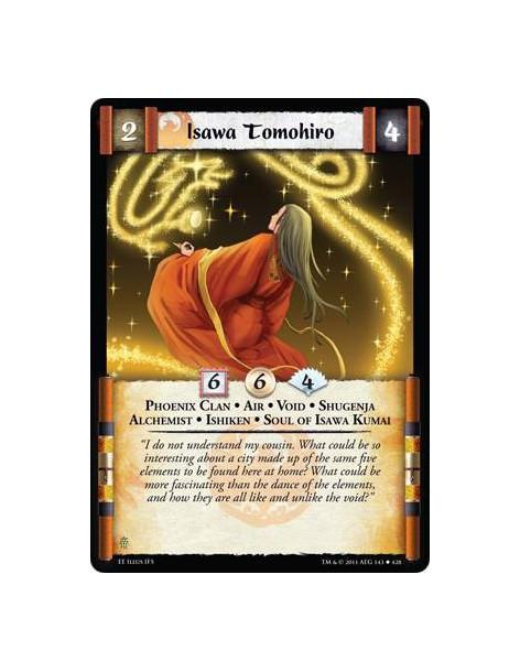 Isawa Tomohiro  - Phoenix Clan • Air • Void • Shugenja • Alchemistt • Ishiken • Soul of Isawa Kumai