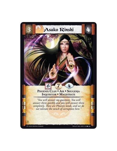 Asako Rinshi  - Phoenix Clan • Air • Shugenja • Inquisitor • Magistrate
