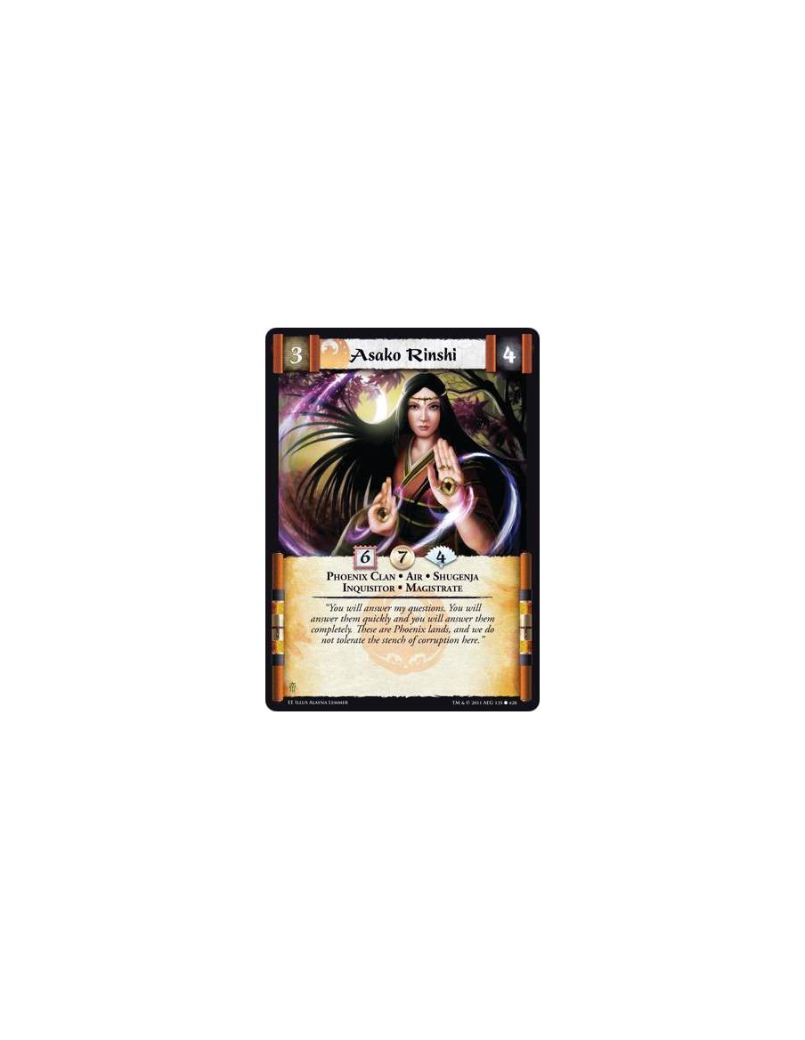 Asako Rinshi  - Phoenix Clan • Air • Shugenja • Inquisitor • Magistrate