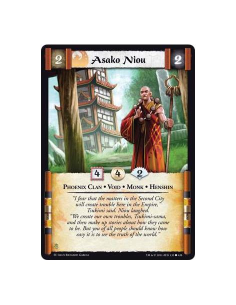 Asako Niou  - Phoenix Clan • Void • Monk • Henshin