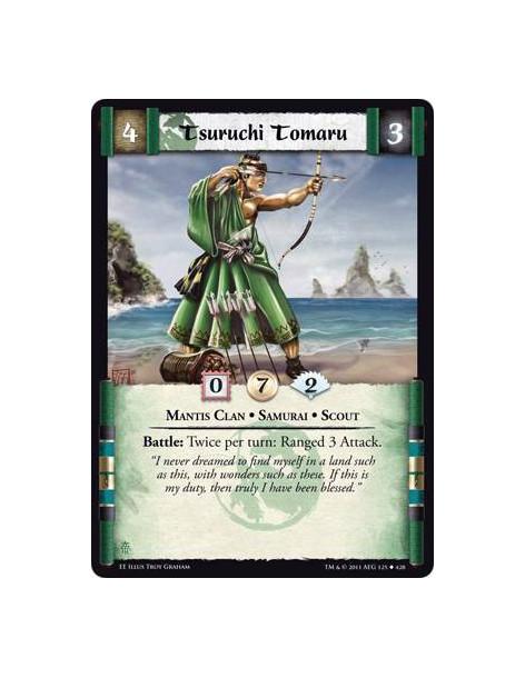 Tsuruchi Tomaru  - Mantis Clan • Samurai • ScoutBattle: Twice per turn: Ranged 3 Attack.