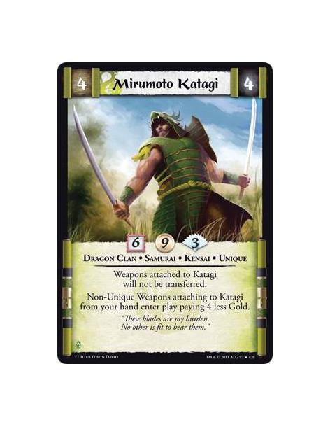 Mirumoto Katagi  - Dragon Clan • Samurai • Kensai • UniqueWeapons attached to Katagi will not be transferred. Non-Unique Weapons