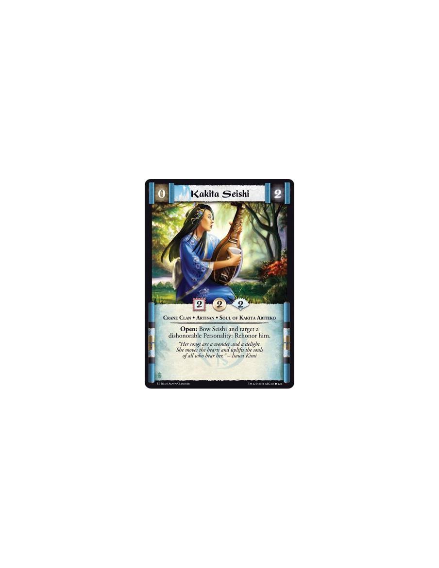 Kakita Seishi  - Crane Clan • Artisan • Soul of Kakita AritekoOpen: Bow Seishi and target a dishonorable Personality: Rehonor hi