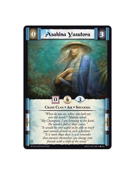 Asahina Yasutora  - Crane Clan • Air • Shugenja