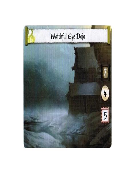 Watchful Eye Dojo Full Bleed  - DojoIaijutsu Open: Even if this card is bowed, choose your performing unbowed Personality and ta