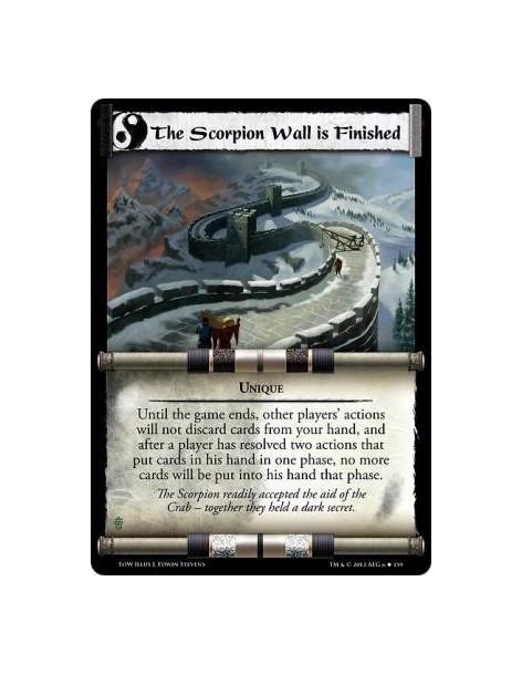 The Scorpion Wall is Finished  - UniqueUntil the game ends, other players' actions will not discard cards from your hand, and af