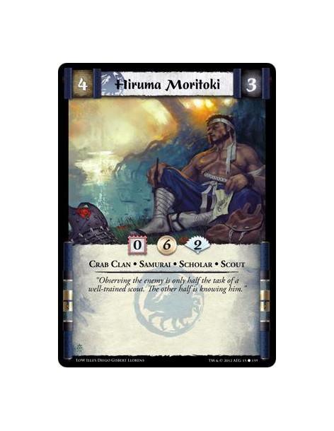 Hiruma Moritoki  - Crab Clan • Samurai • Scholar • Scout.