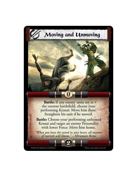 Moving and Unmoving  - Battle: If any enemy units are at the current battlefield, choose your performing Kensai: Move him there.