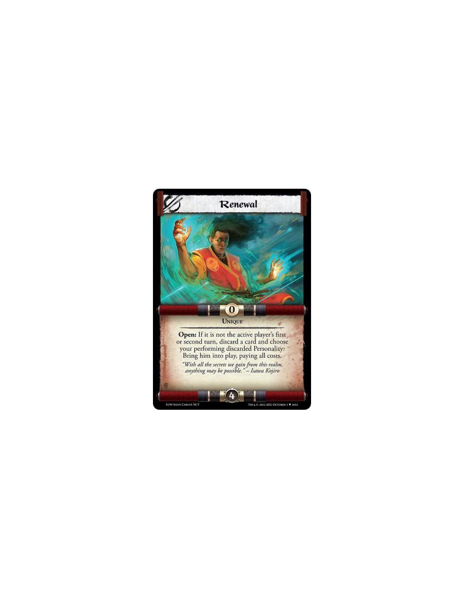 Renewal  - UniqueOpen: If it is not the active player's first or second turn, discard a card and choose your performing discarde