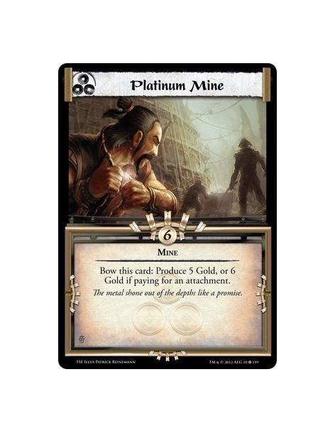 Platinum Mine  - MineBow this card: Produce 5 Gold, or 6 Gold if paying for an attachment.