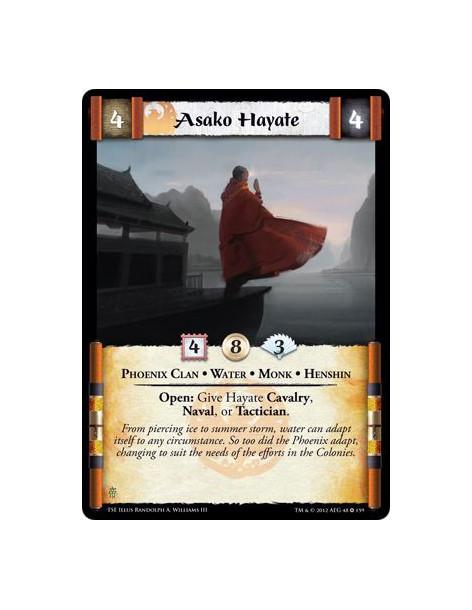 Asako Hayate  - Phoenix Clan •  Water •  Monk •  HenshinOpen: Give Hayate Cavalry, Navel or Tactician