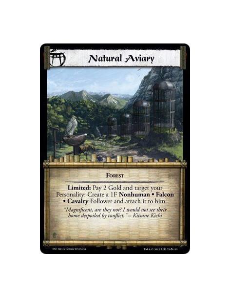 Natural Aviary  - ForestLimited: Pay 2 Gold and target your Personality: Create a 1F Nonhuman • Falcon • Cavalry Follower and at