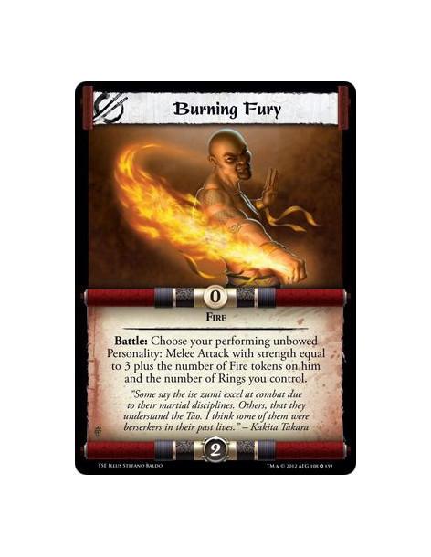 Burning Fury  - FireBattle: Choose your performing unbowed Personality: Melee Attack with strength equal to 3 plus the number of