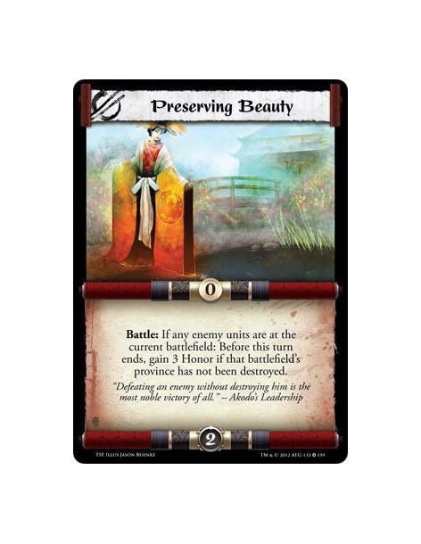 Preserving Beauty  - Battle: If any enemy units are at the current battlefield: Before this turn ends, gain 3 Honor if that batt