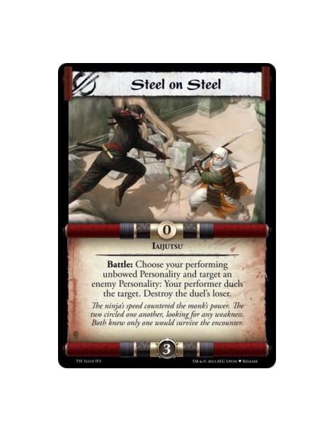 Steel on Steel (Alternate Art)  - IaijutsuBattle: Choose your performing unbowed Personality and target an enemy Personality: Yo