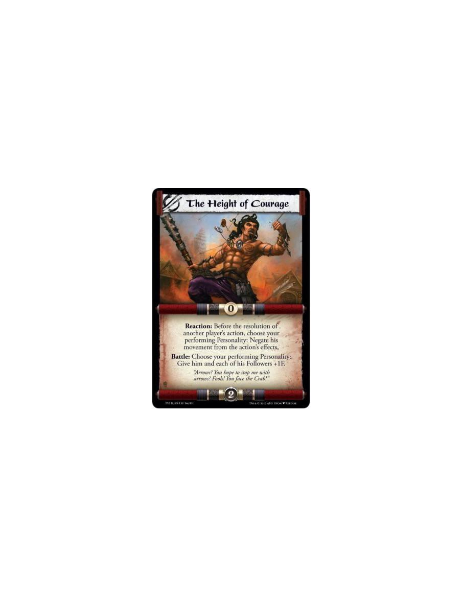 The Height of Courage (Alternate Art)  - Reaction: Before the resolution of another player’s action, choose your performing Pers