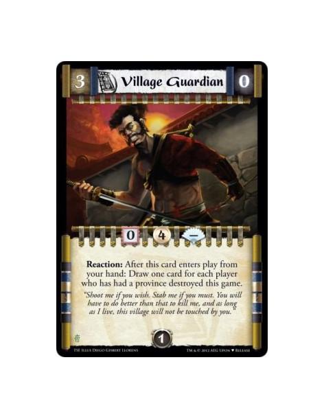 Village Guardian (Alternate Art)  - Reaction: After this card enters play from your hand: Draw one card for each player who has 