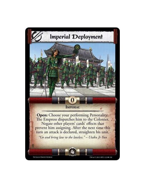 Imperial Deployment  - ImperialOpen: Choose your performing Personality: The Empress dispatches him to the Colonies. Negate othe