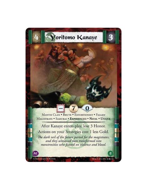 Yoritomo Kanaye Exp  - Brute • Experienced • Extortionist • Fallen • Magistrate • Mantis Clan • Naval • Samurai • UniqueAfter Ka