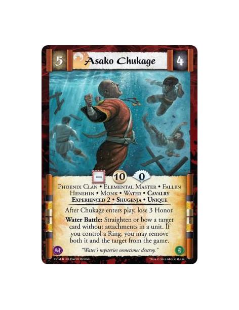 Asako Chukage Exp2  - Cavalry • Elemental Master • Experienced 2 • Fallen • Henshin • Monk • Phoenix Clan • Shugenja • Unique • 
