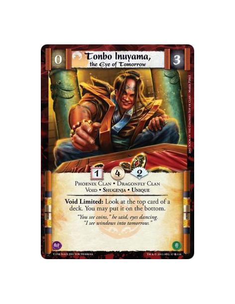 Tonbo Inuyama, the Eye of Tomorrow FOIL  - Dragonfly Clan • Phoenix Clan • Shugenja • Unique • VoidVoid Limited: Look at the top