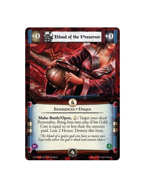 Blood of the Preserver Exp  - Experienced • UniqueMaho Battle/Open, : Target your dead Personality. Bring him into play if his G