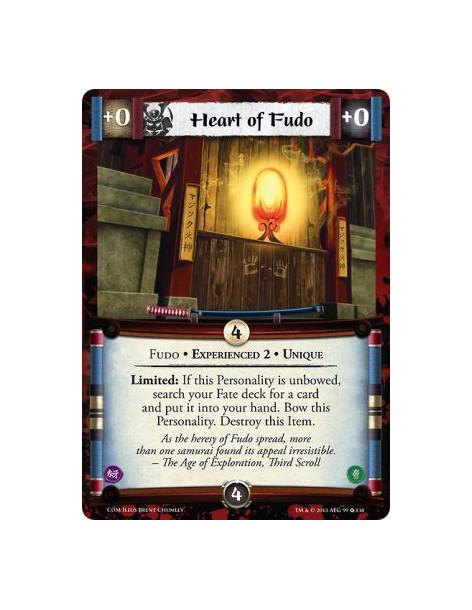 Heart of Fudo Exp2 FOIL  - Fudo • Experienced 2 • UniqueLimited: If this Personality is unbowed, search your Fate deck for a car