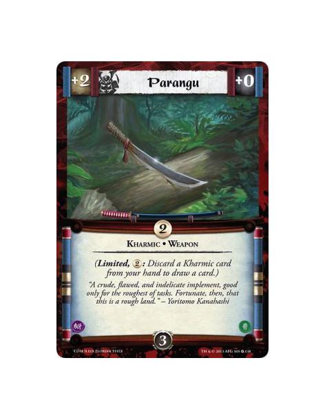 Parangu  - Weapon • Kharmic  (Limited, : Discard a Kharmic card from your hand to draw a card.)