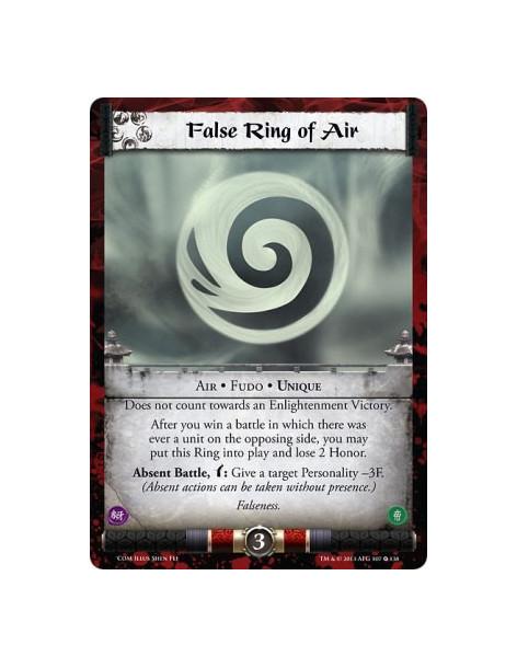 False Ring of Air FOIL  - Air • Fudo • Unique  Does not count towards an Enlightenment Victory.After you win a battle in which t