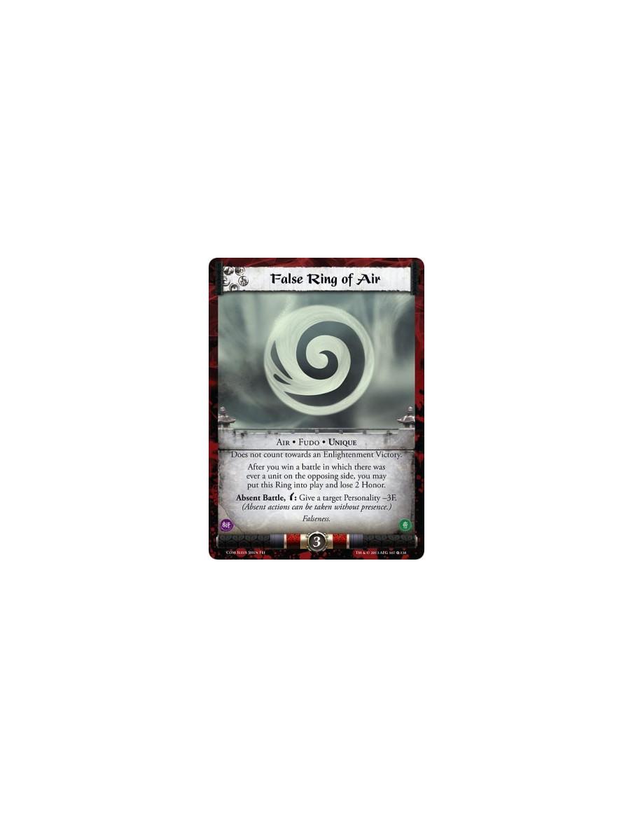 False Ring of Air FOIL  - Air • Fudo • Unique  Does not count towards an Enlightenment Victory.After you win a battle in which t