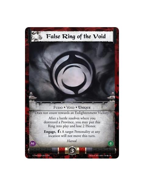 False Ring of the Void FOIL  - Void • Fudo • Unique  Does not count towards an Enlightenment Victory.After a battle resolves whe