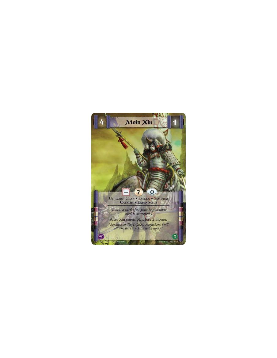Moto Xin FULL BLEED  - Cavalry • Expendable • Fallen • Samurai • Unicorn Clan  (Draw a card after your Expendable card is destro