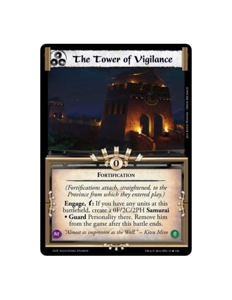 The Tower of Vigilance  - Fortification(Fortifications attach, straightened, to the Province from which they entered play.)Engag
