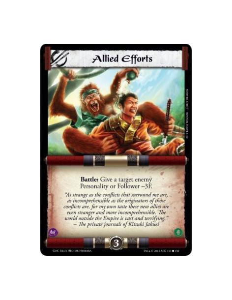 Allied Efforts  - Battle: Give a target enemy Personality or Follower -3F.
