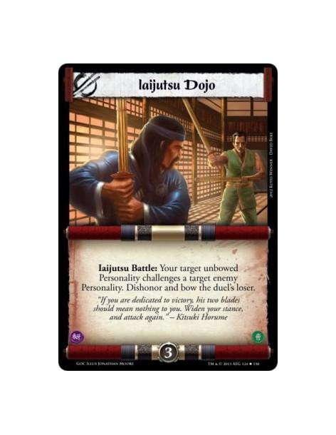Iaijutsu Dojo  - Iaijutsu Battle: Your target unbowed Personality challenges a target enemy Personality. Dishonor and bow the du
