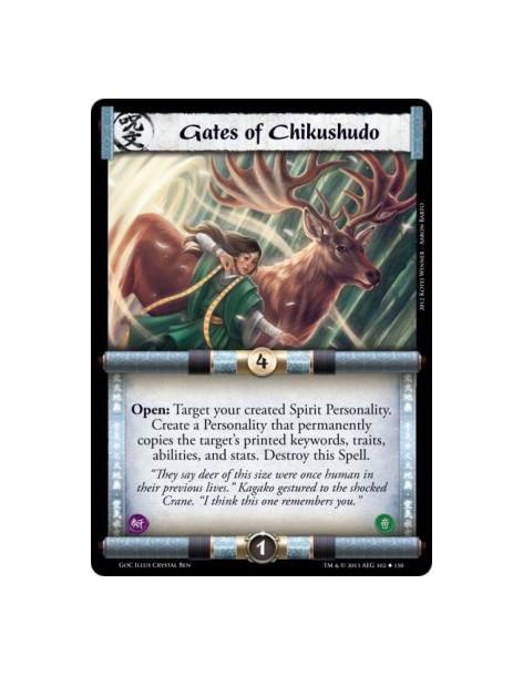 Gates of Chikushudo  - Open: Target your created Spirit Personality. Create a Personality that permanently copies the target's p