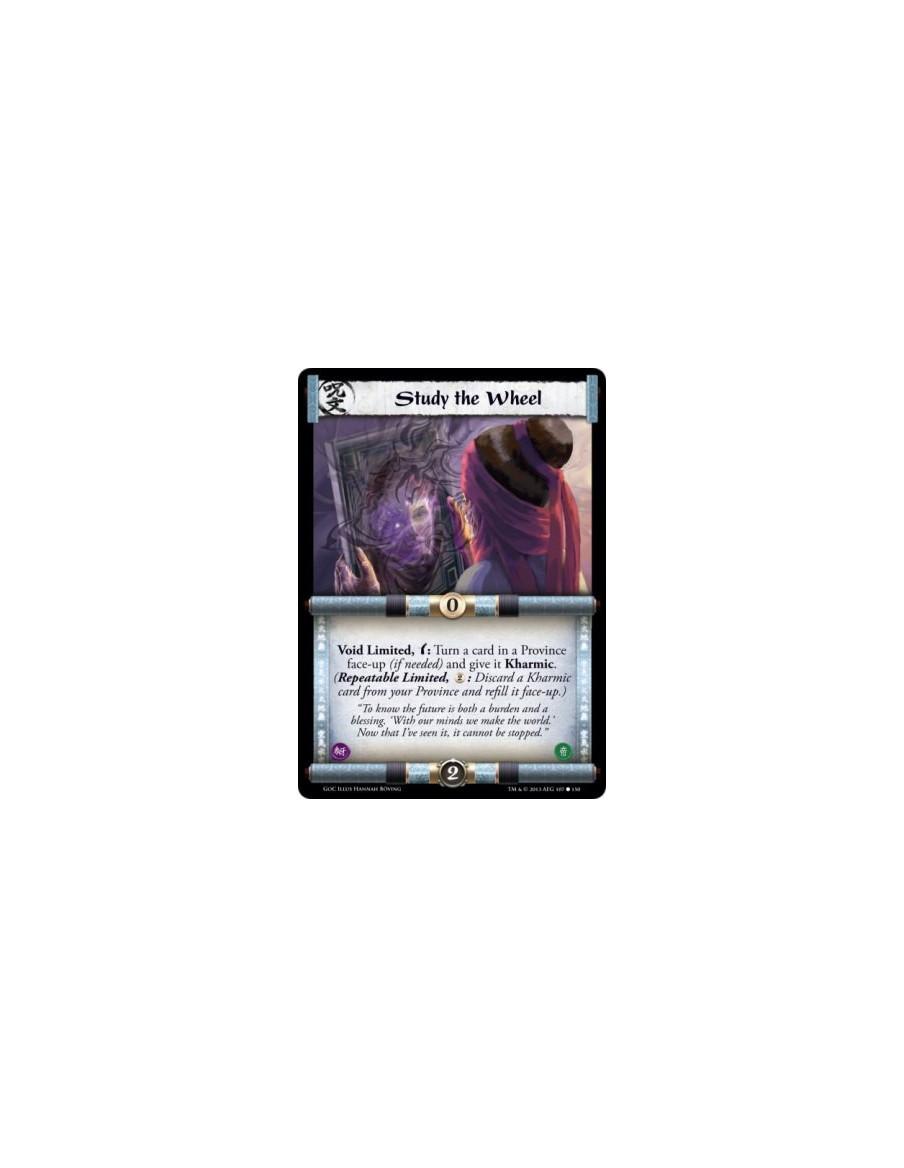 Study the Wheel  - Void Limited, w: Turn a card in a Province face-up (if needed) and give it Kharmic. (Repeatable Limited, 2: D