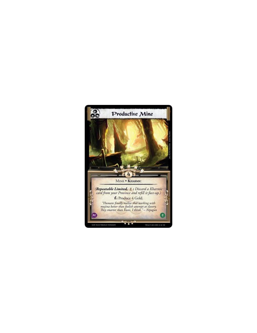 Productive Mine FOIL  - Mine • Kharmic(Repeatable Limited, 2: Discard a Kharmic card from your Province and refill it face-up.)w