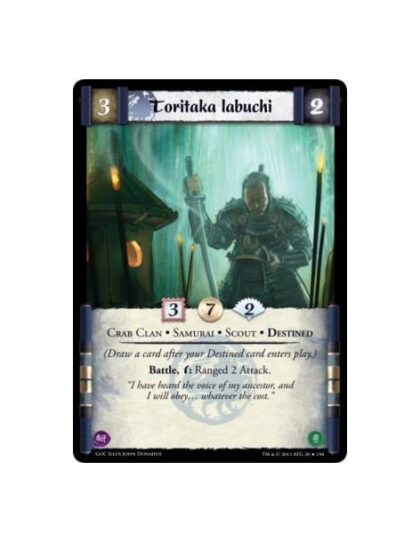 Toritaka Iabuchi FOIL  - Crab Clan • Destined • Samurai • Scout(Draw a card after your Destined card enters play.)Battle, w: Ran