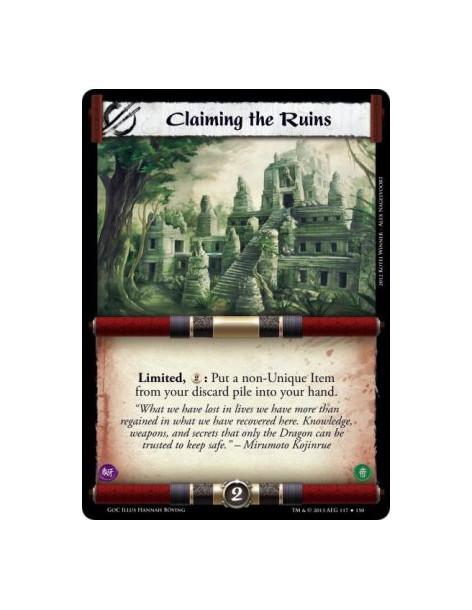 Claiming the Ruins FOIL  - Limited, 2: Put a non-Unique Item from your discard pile into your hand.
