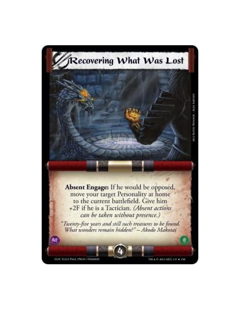 Recovering What Was Lost FOIL  - Absent Engage: If he would be opposed, move your target Personality at home to the current batt