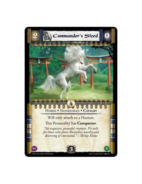 Commander's Steed  - Cavalry • Horse • Nonhuman              Will only attach to a Human.This Personality has Conqueror.