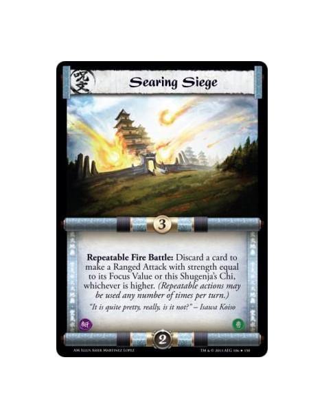 Searing Siege  - Fire                        Repeatable Fire Battle: Discard a card to make a Ranged Attack with strength equal 