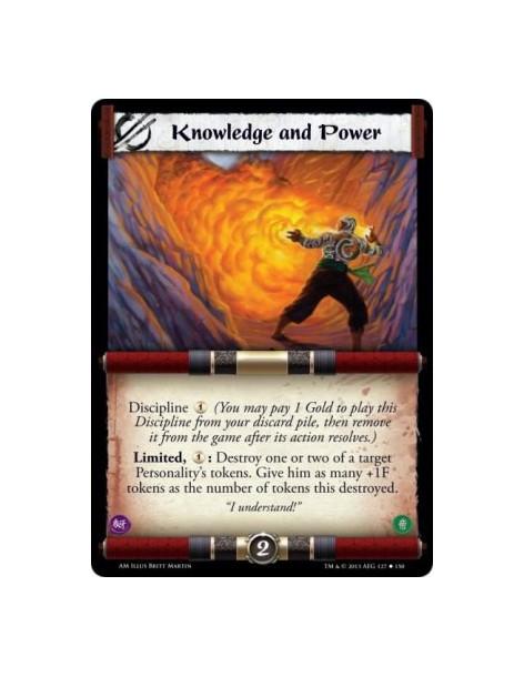 Knowledge and Power  -   Discipline  (You may pay 1 Gold to play this Discipline from your discard pile, then remove it from the