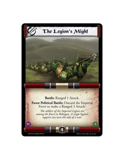The Legion's Might FOIL  - Political  Battle: Ranged 1 Attack.Favor Political Battle: Discard the Imperial Favor to make a Range