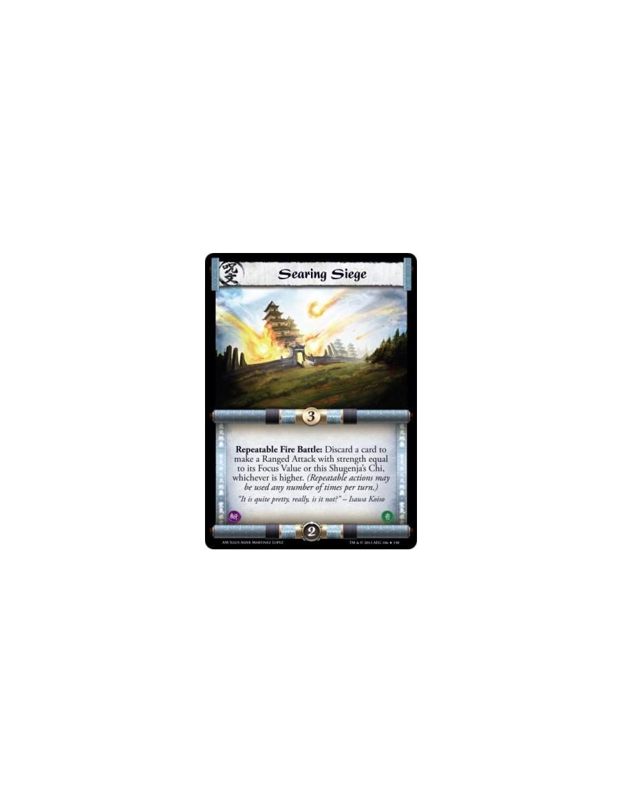 Searing Siege FOIL  - Fire                        Repeatable Fire Battle: Discard a card to make a Ranged Attack with strength e