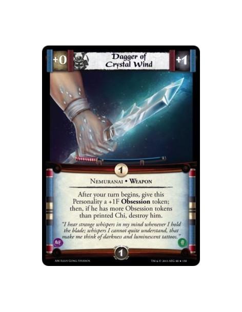 Dagger of Crystal Wind FOIL  - Nemuranai • Weapon                After your turn begins, give this Personality a +1F Obsession t